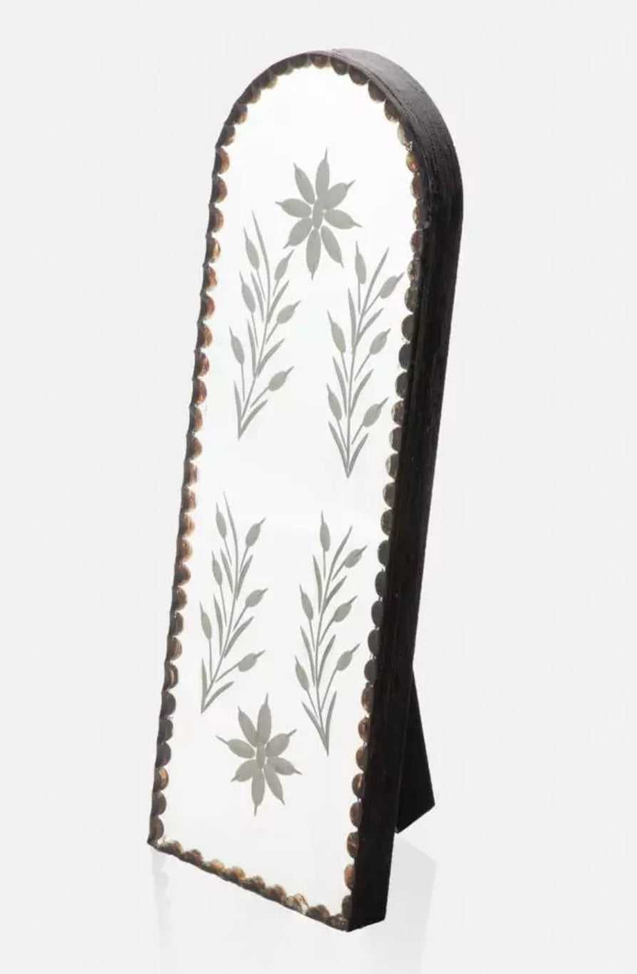 Handmade Mehrab Stone Style Oval Ornated Mirror