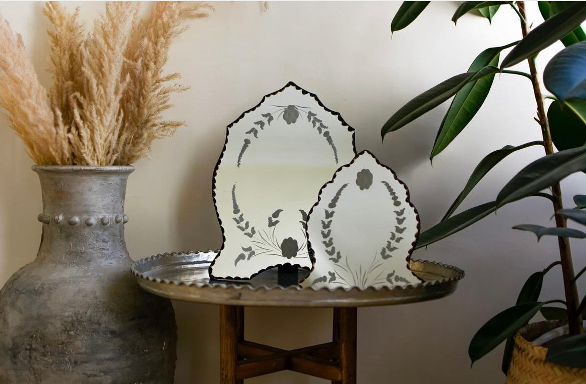 Oval Ornated Arched Mirror