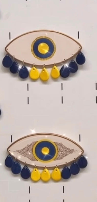 Handcrafted Minimal Crying Evil Eye Home Decor