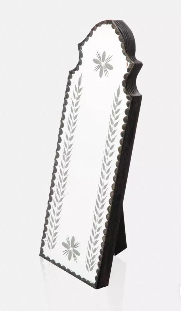 Handmade Mehrab Stone Style Oval Ornated Mirror