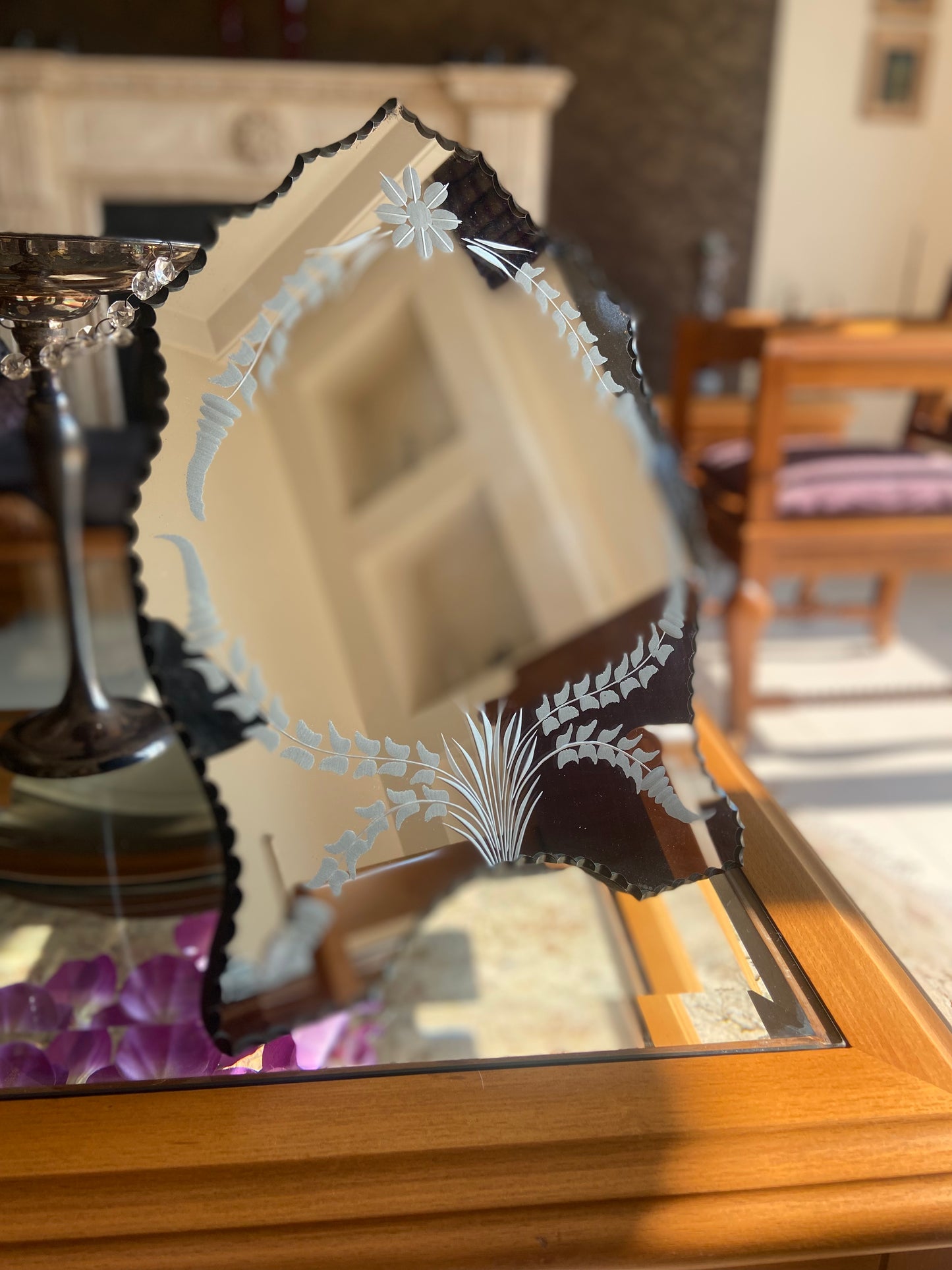 Oval Ornated Arched Mirror