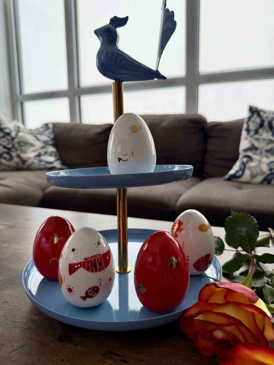 Handmade & Hand painted Ceramic Egg