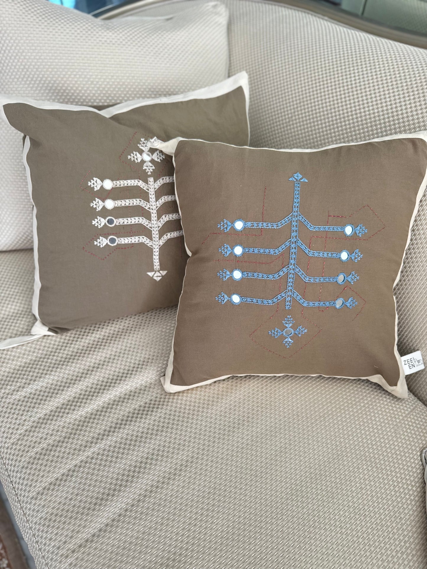 Minimal Handmade Fabric Cushion's cover