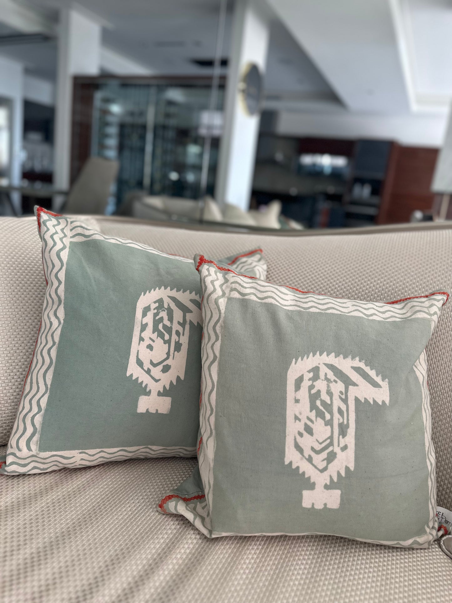 Minimal Handmade Fabric Cushion's cover