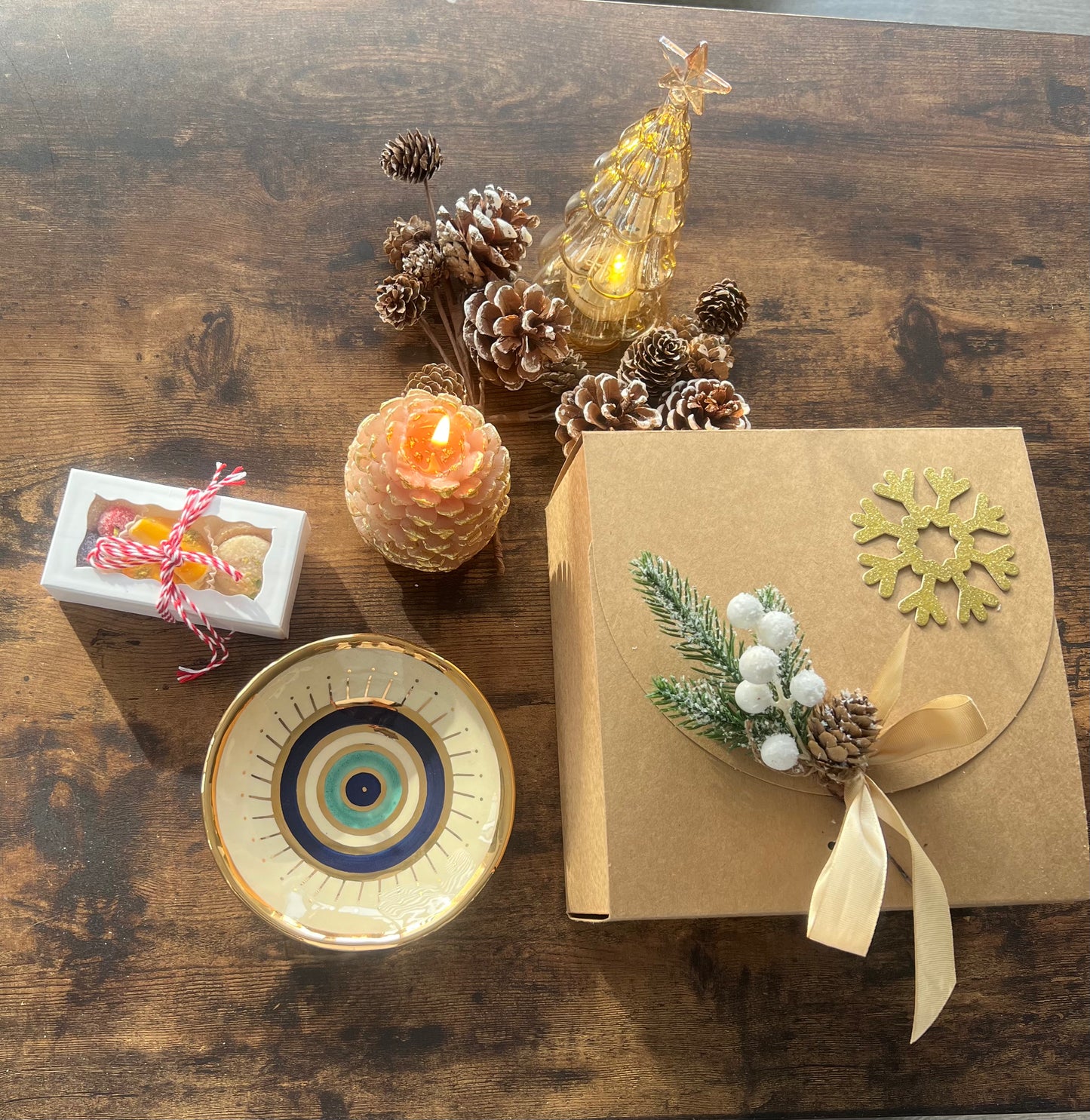 Ceramic Colorful Bowls & Evil Eyes Plates Gift Boxes