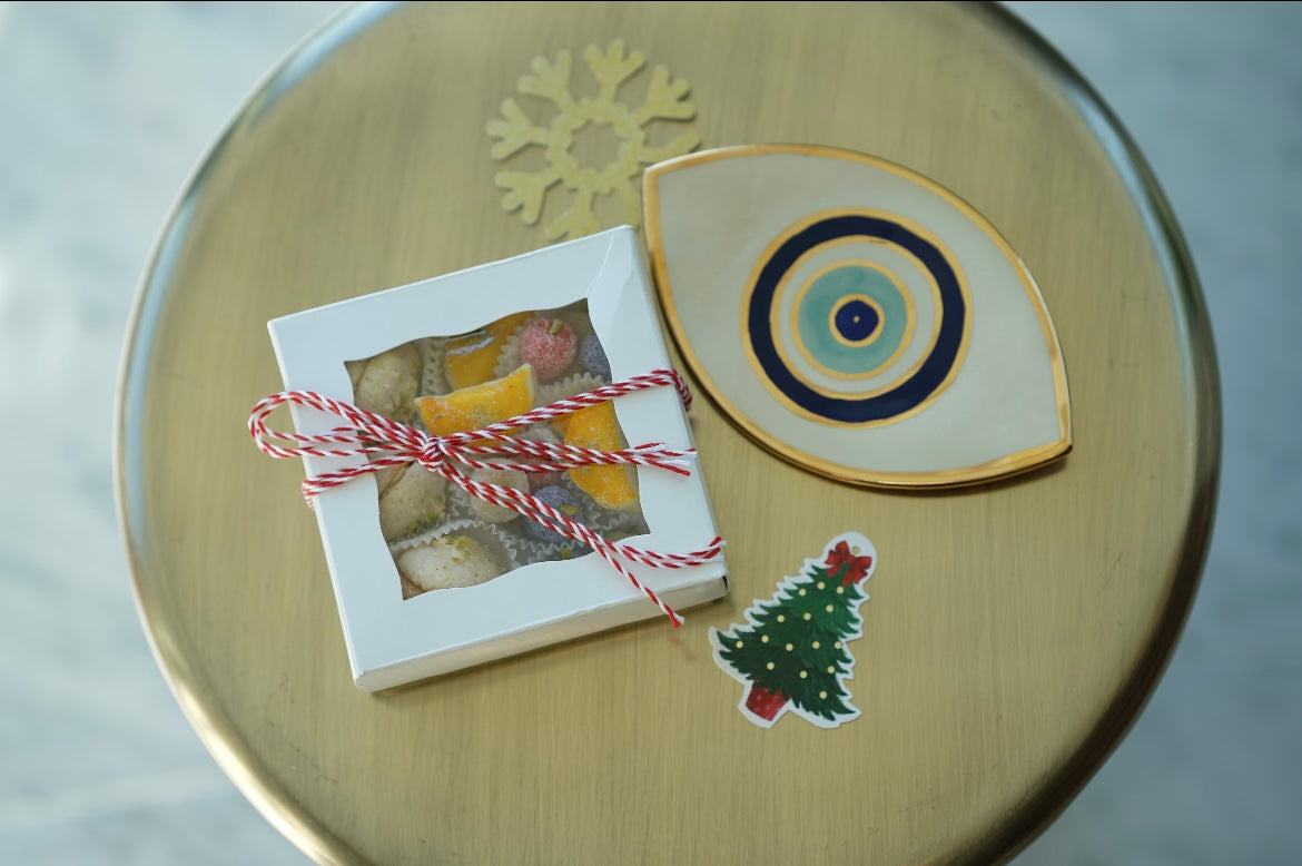 Ceramic Colorful Bowls & Evil Eyes Plates Gift Boxes