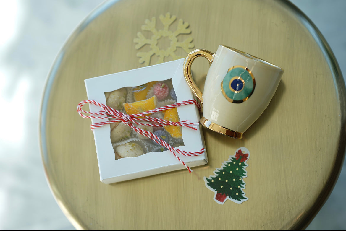 Ceramic Colorful Bowls & Evil Eyes Plates Gift Boxes