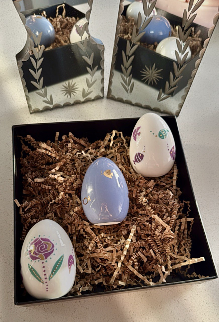 Handmade & Hand painted Ceramic Egg