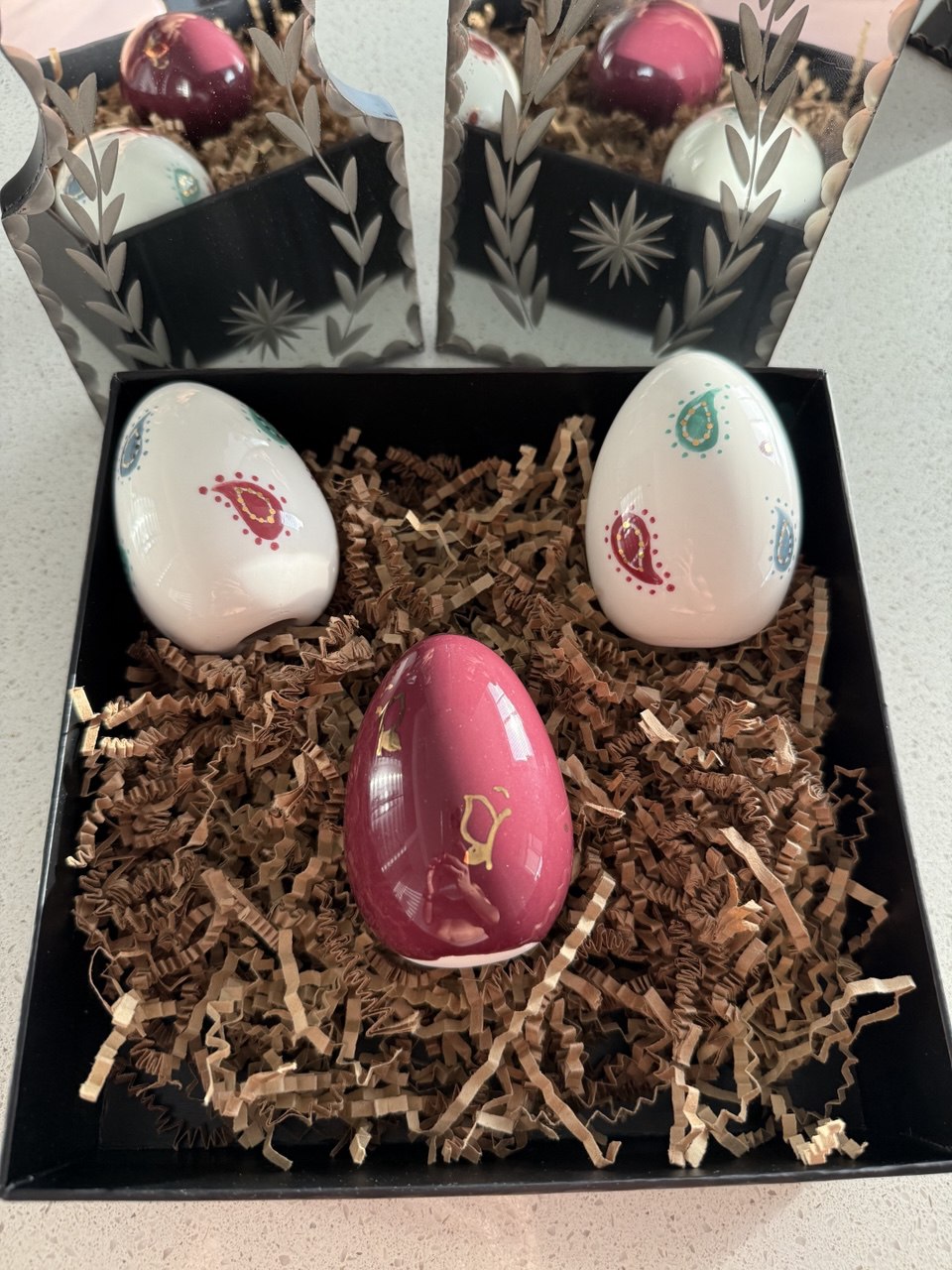 Handmade & Hand painted Ceramic Egg