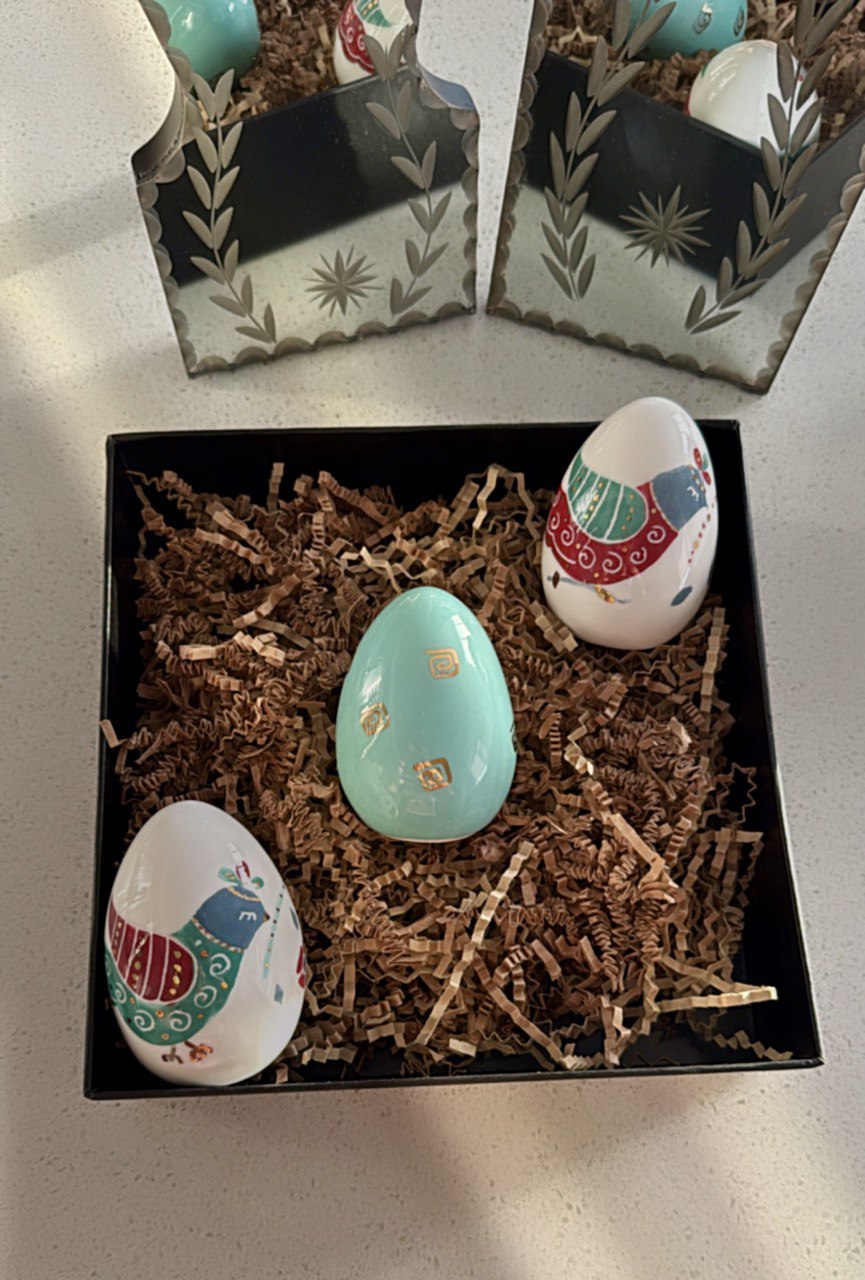 Handmade & Hand painted Ceramic Egg