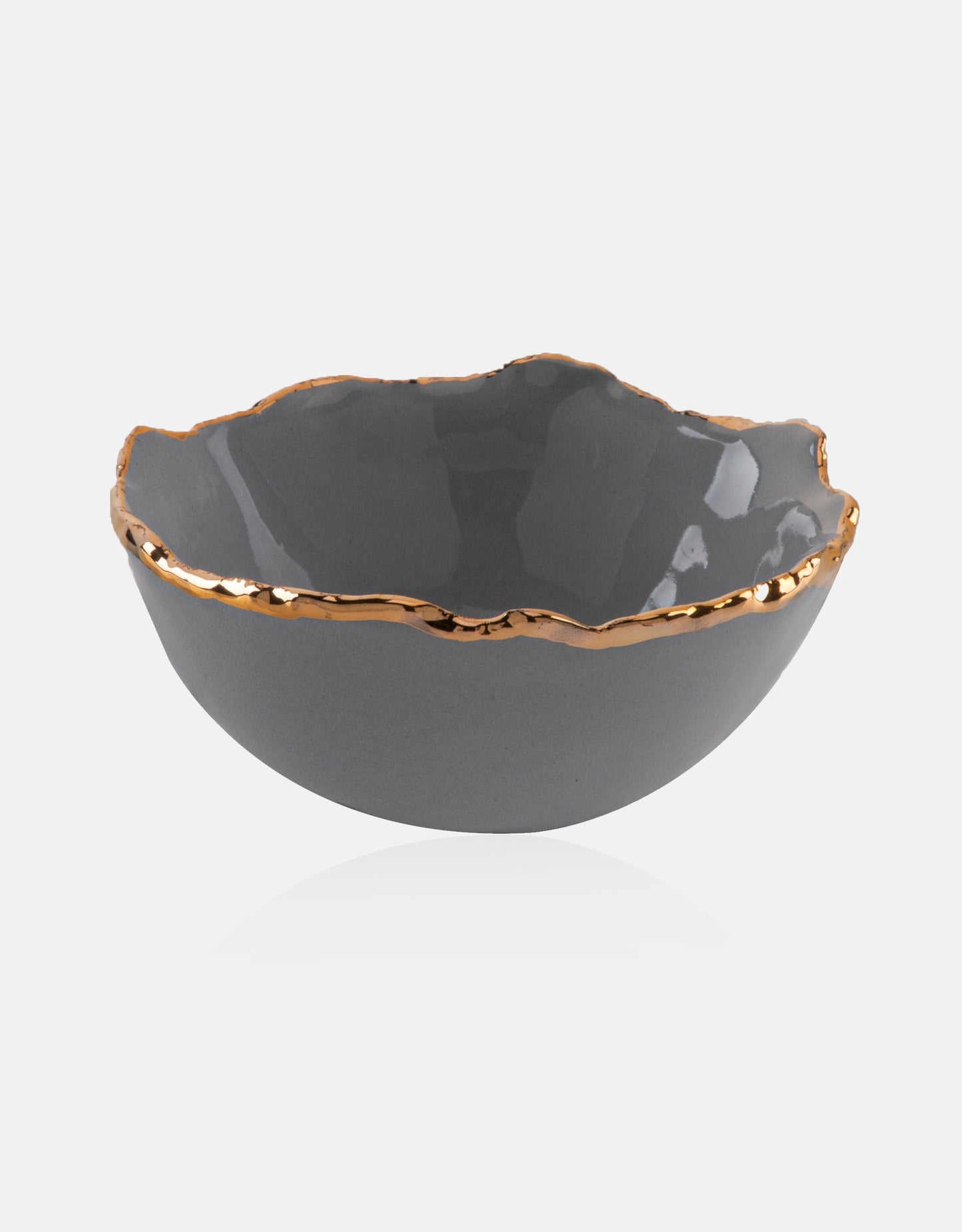Gold Trimmed Wavy bowl - Berkeh 5"