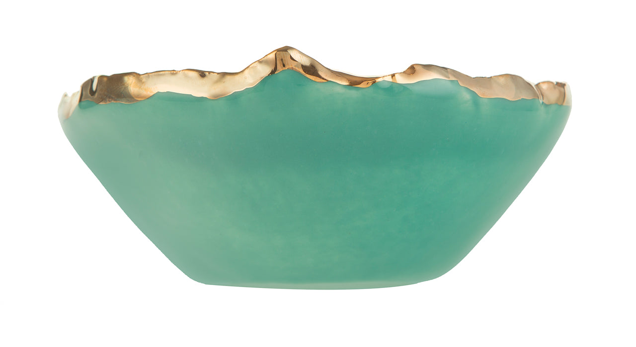 Gold Trimmed Wavy bowl - Berkeh 5.5"