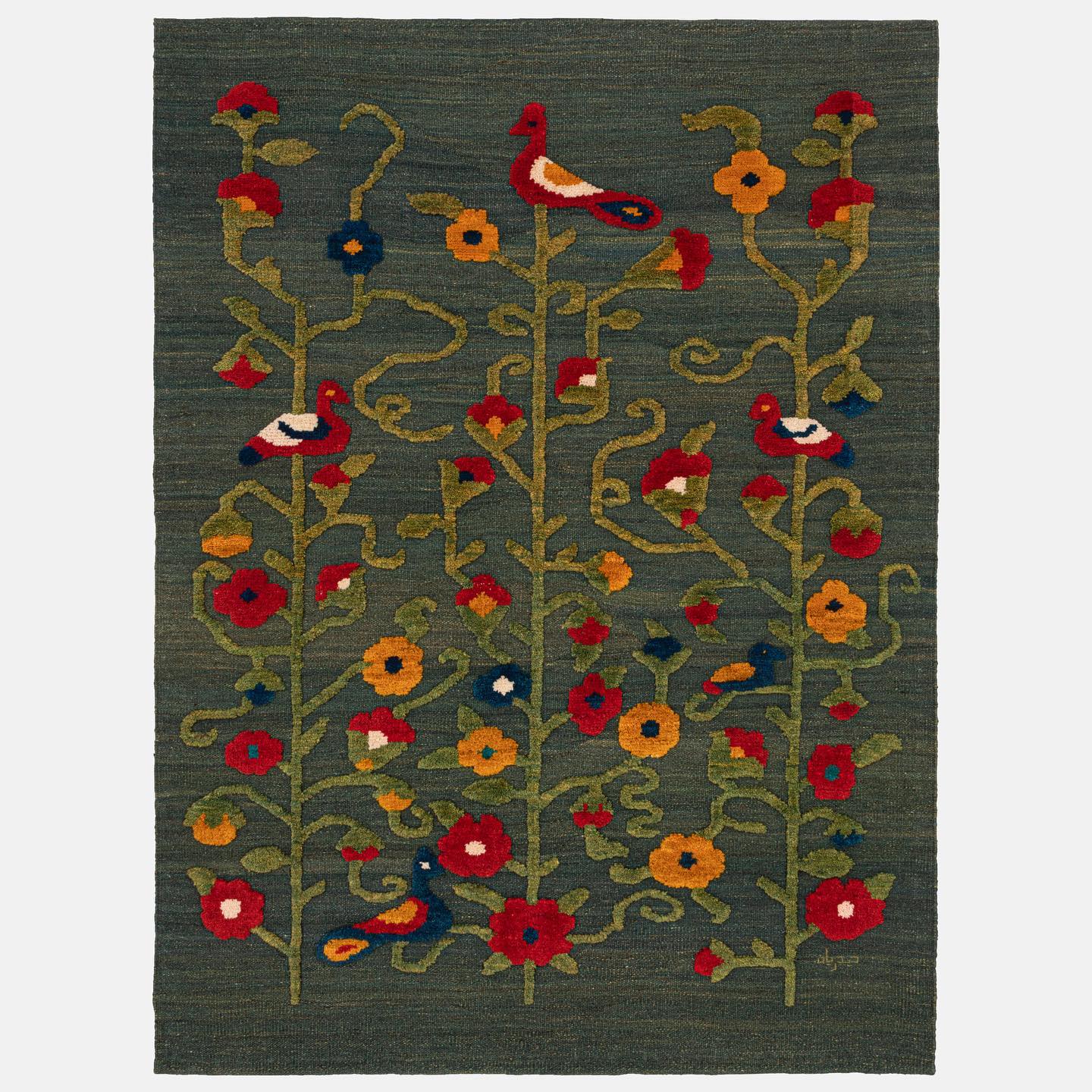Rug Bakhtiari (Kilim) - Bird in the Garden