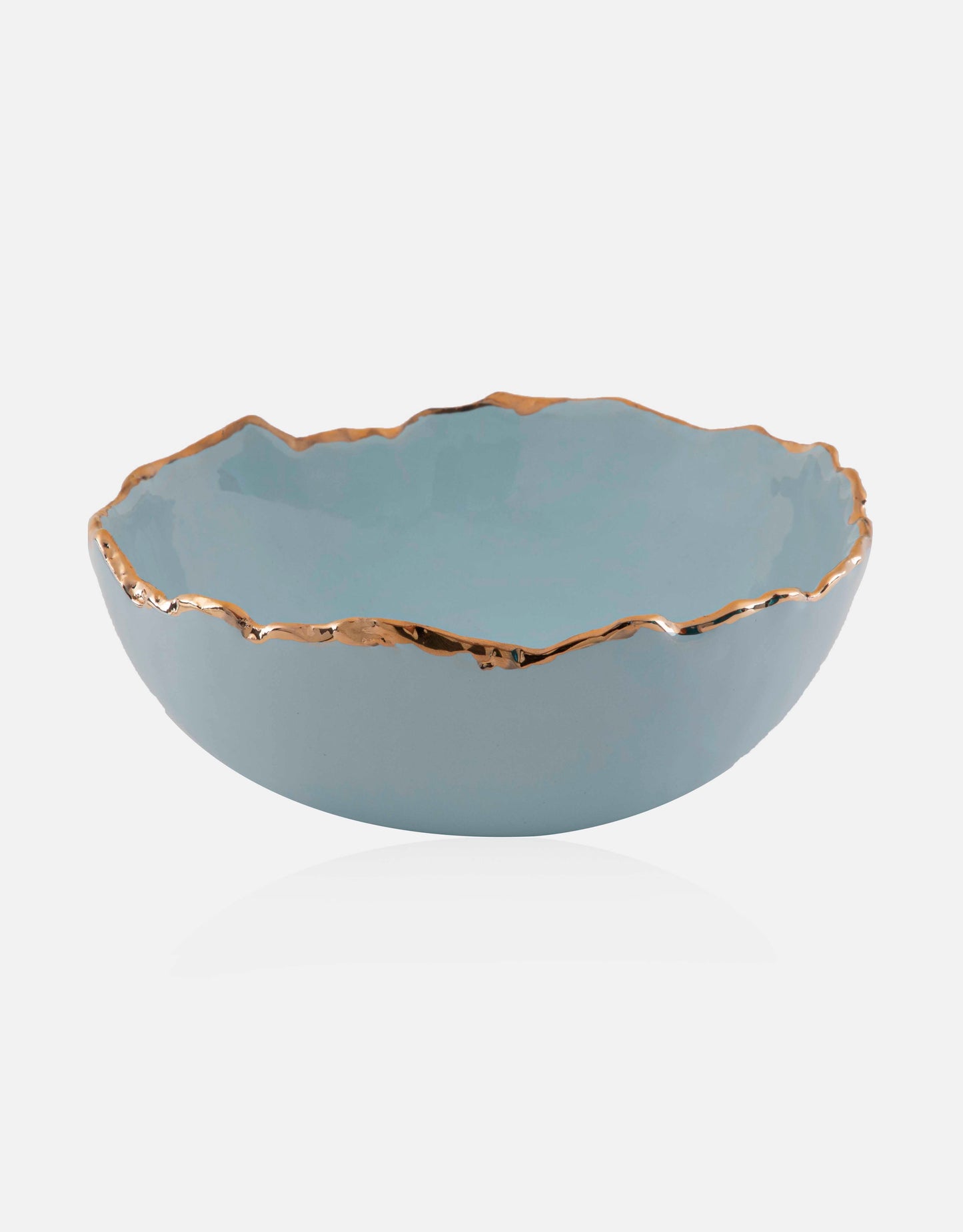 Gold Trimmed Wavy bowl - Berkeh 10.5"