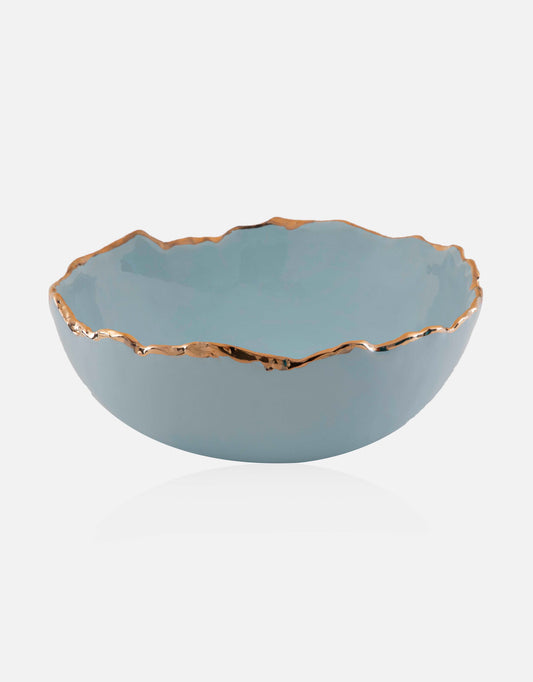Gold Trimmed Wavy bowl - Berkeh 10.5"