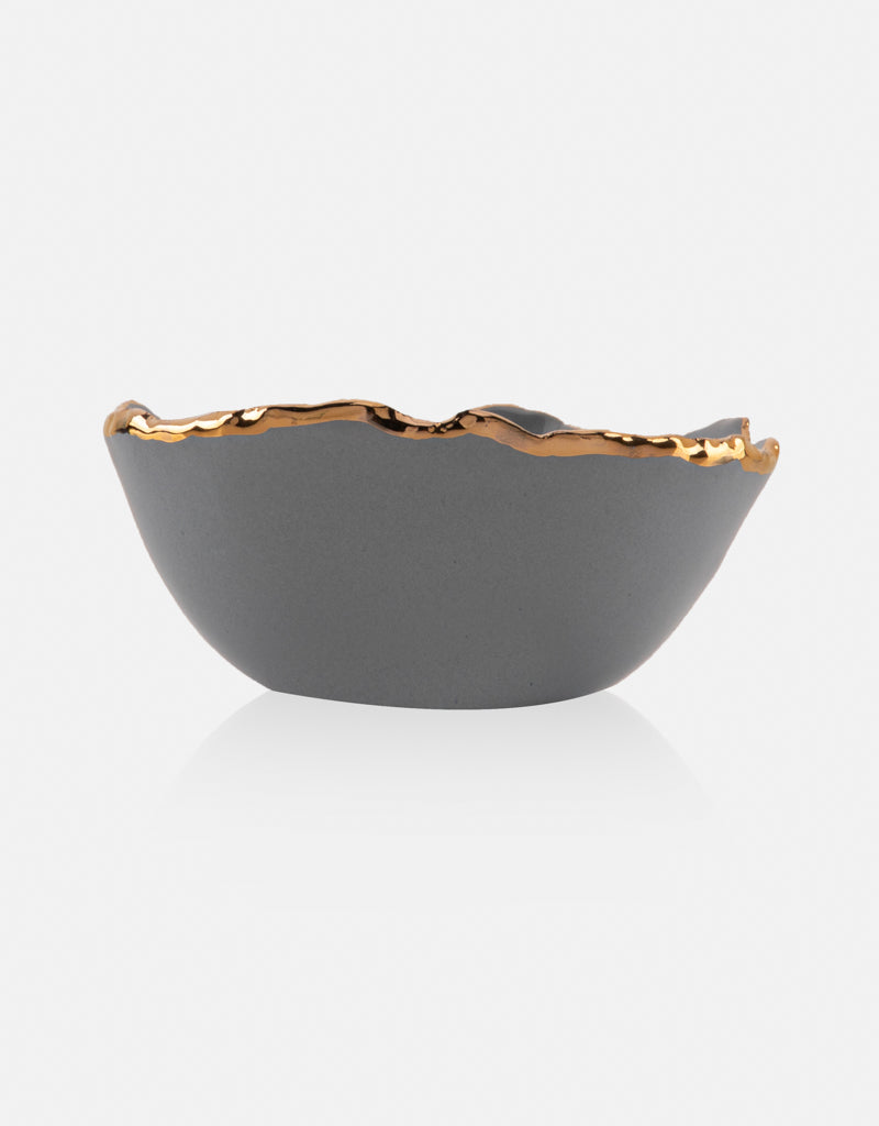 Gold Trimmed Wavy bowl - Berkeh 5"