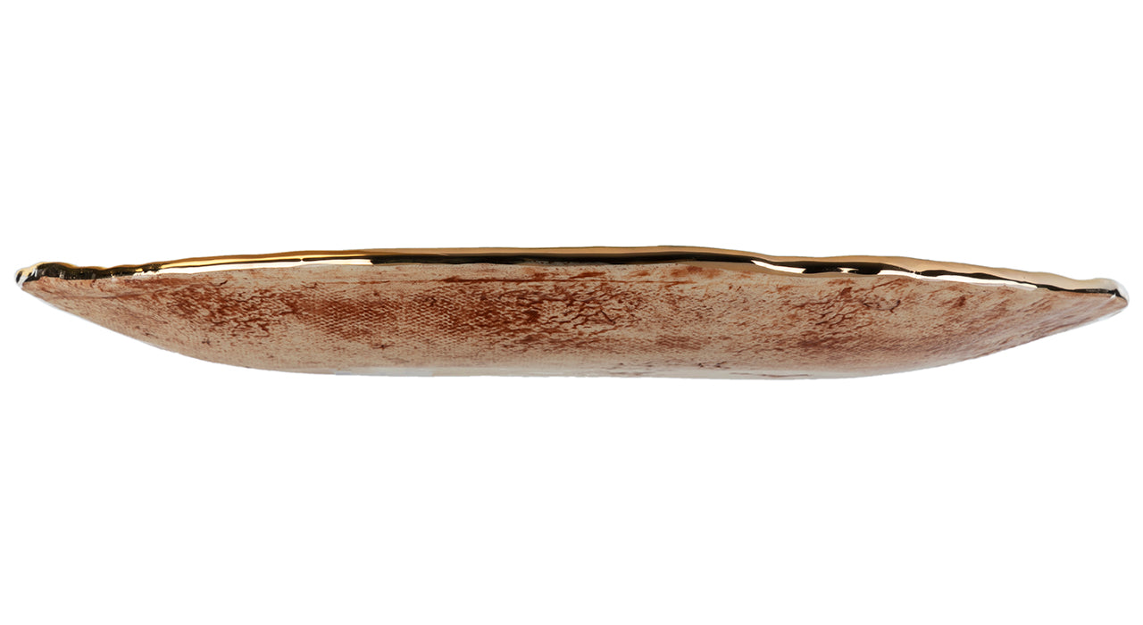 Evil Eye Gold Trim Serving Dish