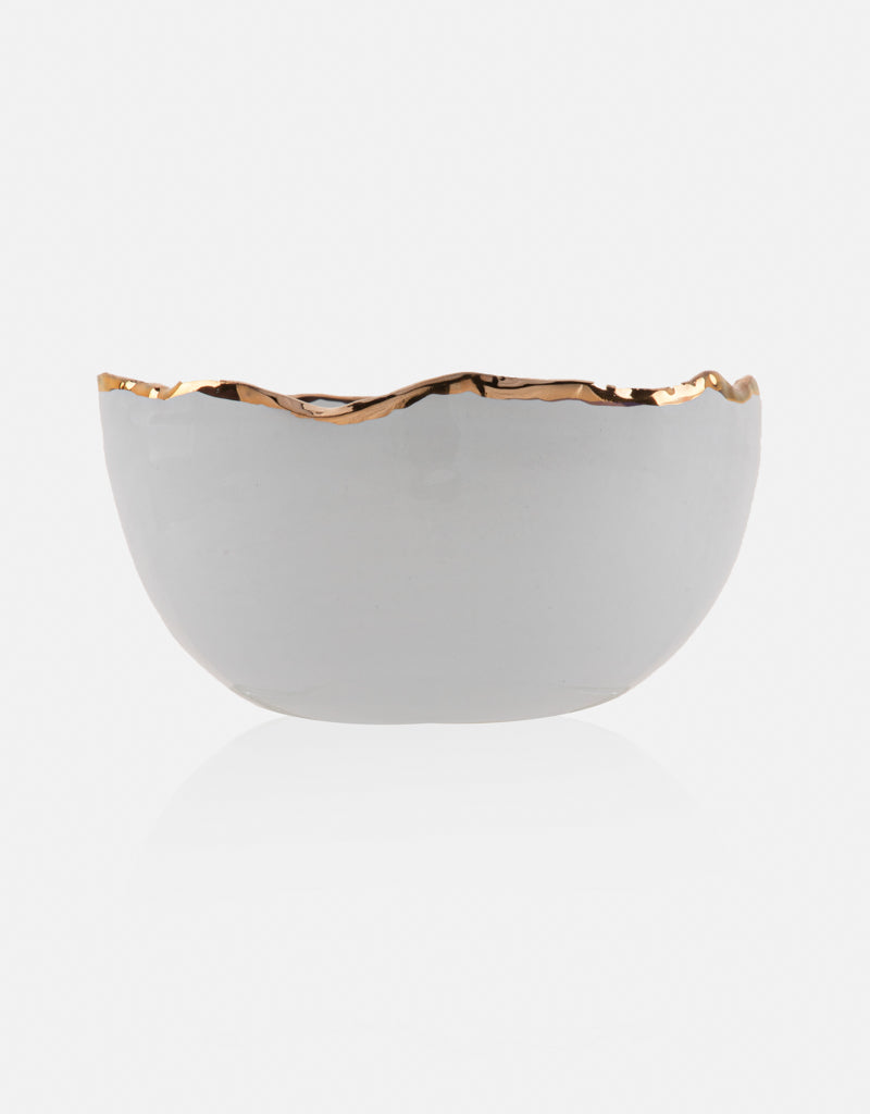 Gold Trimmed Wavy bowl - Berkeh 7"