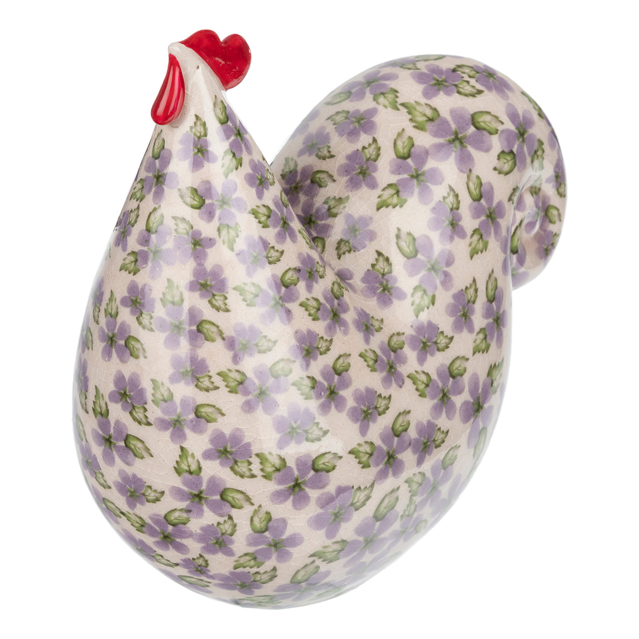 Ceramic Chicken - floral