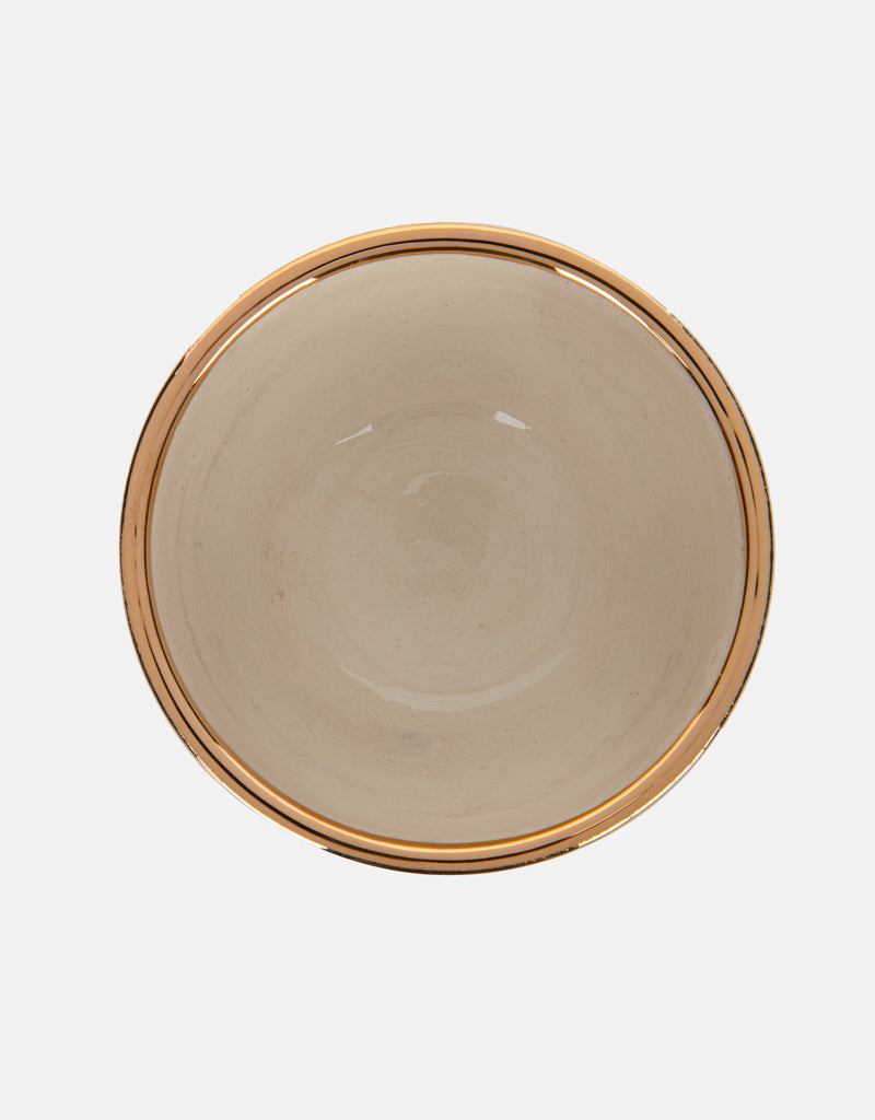 Evil Eye Gold Trim Bowl
