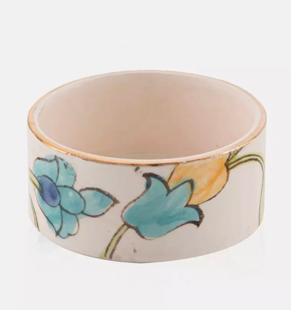 Painted Round Ceramic Bowl