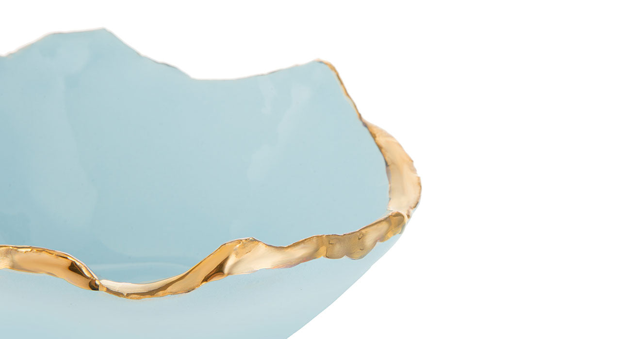 Gold Trimmed Wavy bowl - Berkeh 5.5"