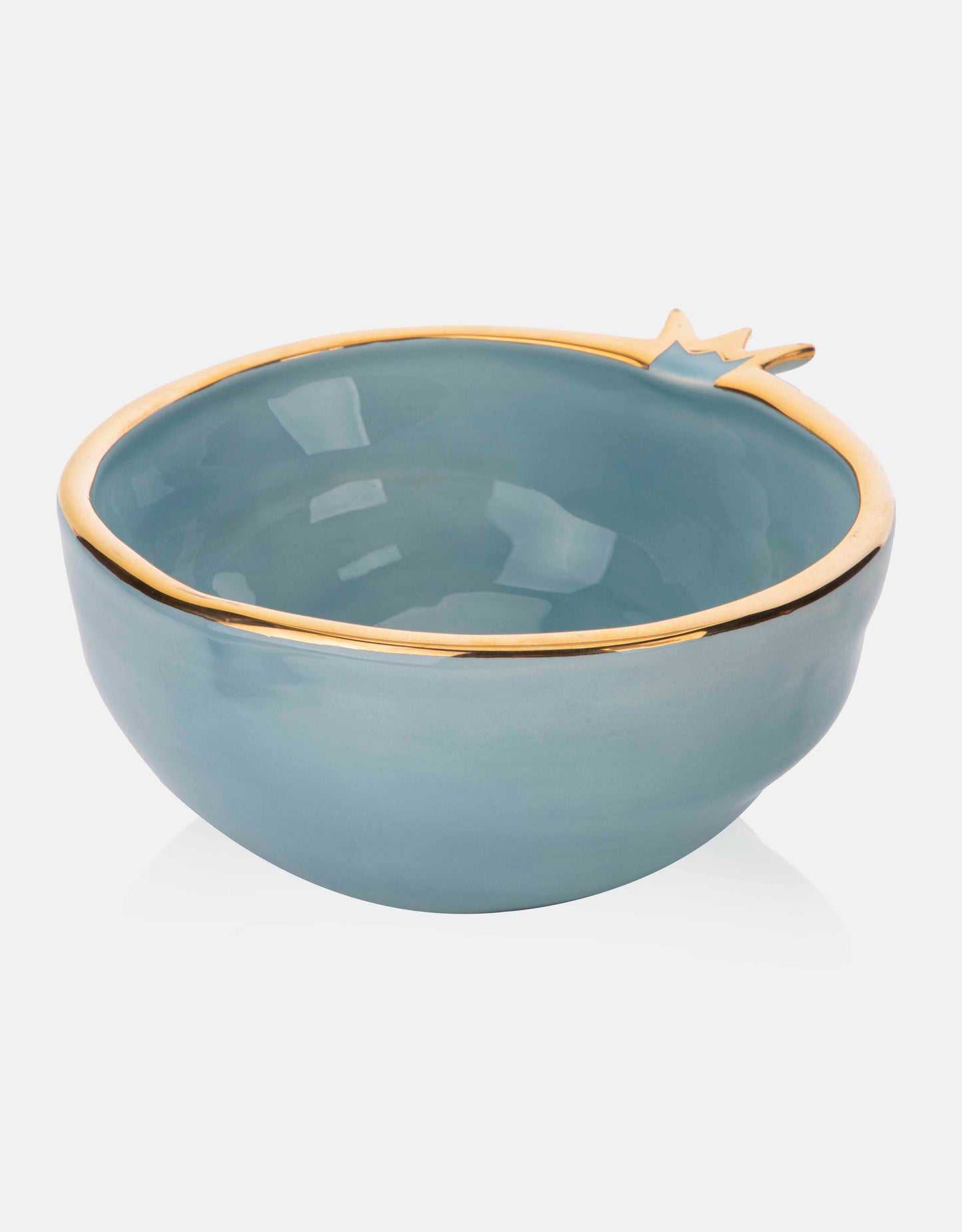 Gold Trim Pomegranate Bowl