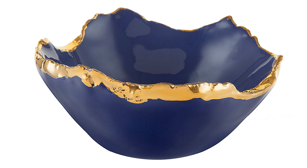 Gold Trimmed Wavy bowl - Berkeh 5.5"