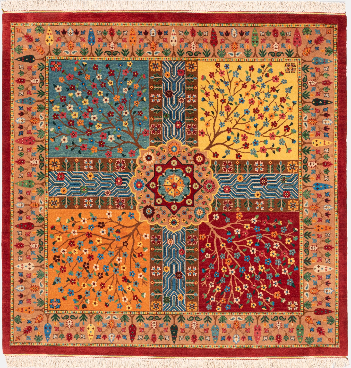 Bakhtiari Chaharbagh classic carpet