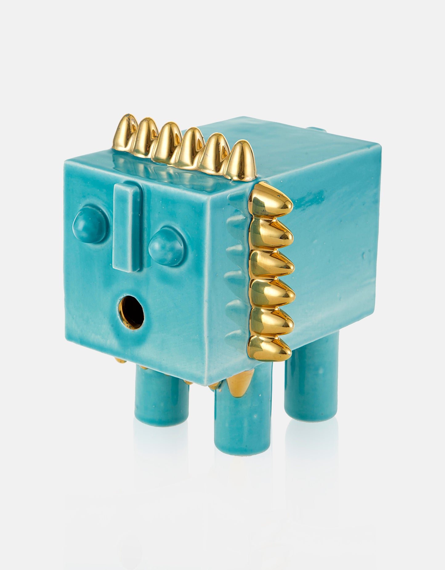 Handmade Modern Ceramic Cubic Lion