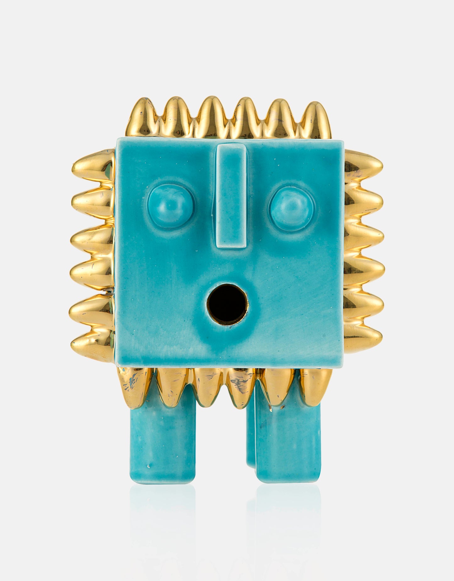 Handmade Modern Ceramic Cubic Lion