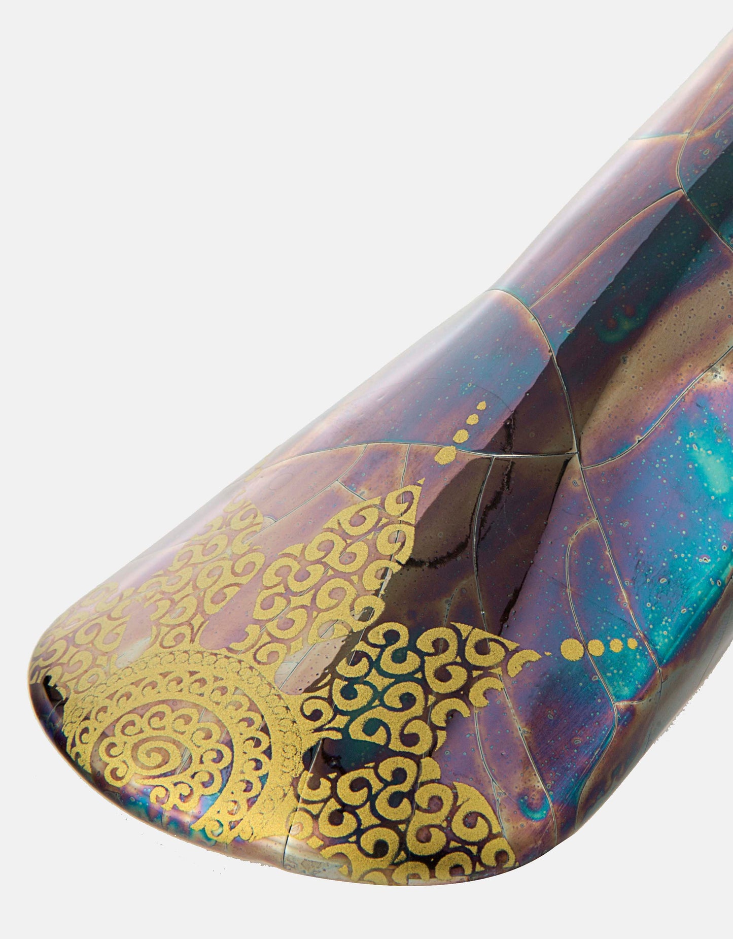 Ceramic pigeon with a gold crown- Fortune