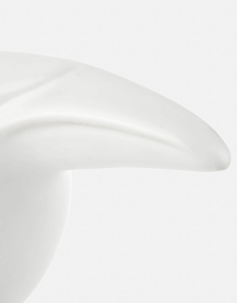 Handmade Ceramic Glazed Crow statue