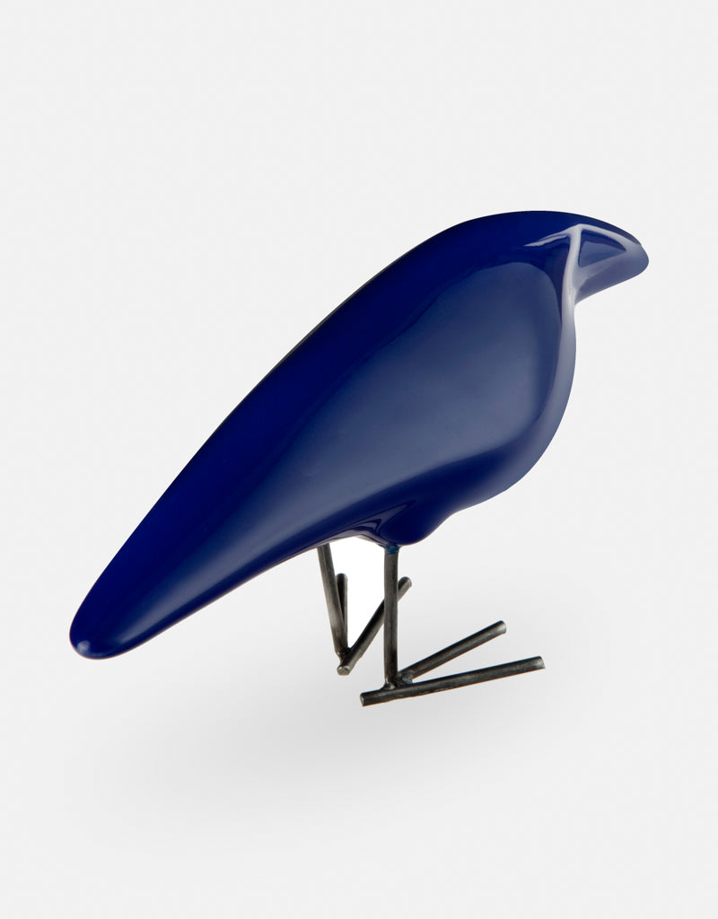 Handmade Ceramic Glazed Crow statue