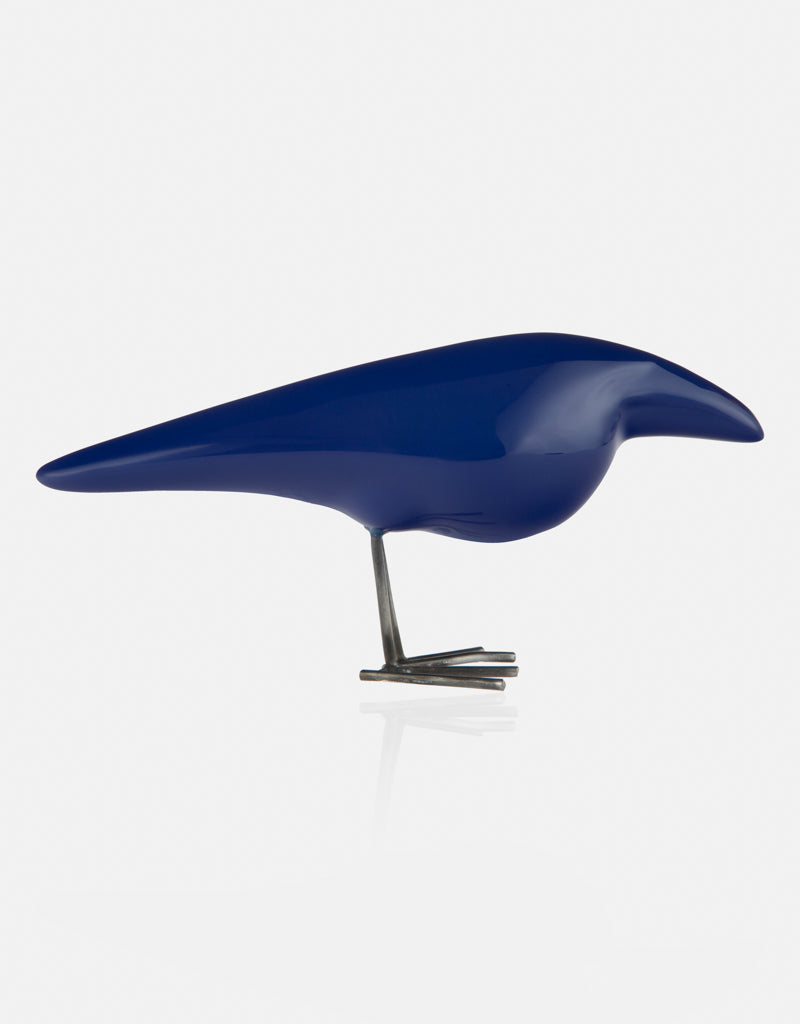 Handmade Ceramic Glazed Crow statue