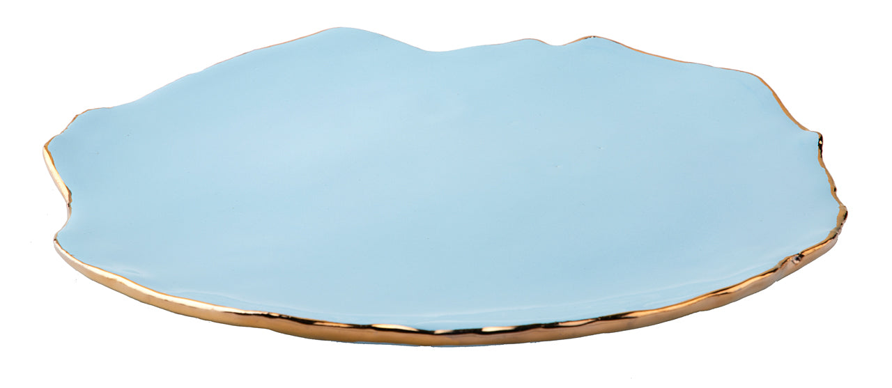 Gold Trimmed Wavy plate - Berkeh 14.5"