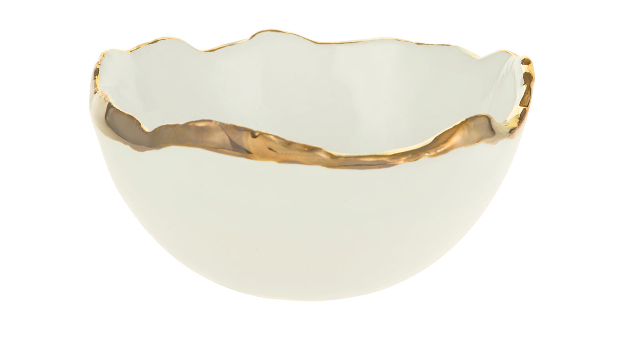Gold Trimmed Wavy bowl - Berkeh 5"