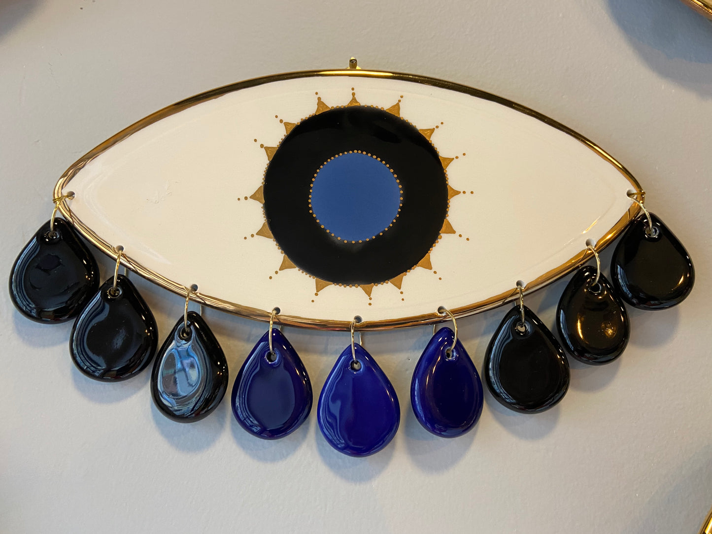 Handcrafted Minimal Crying Evil Eye Home Decor
