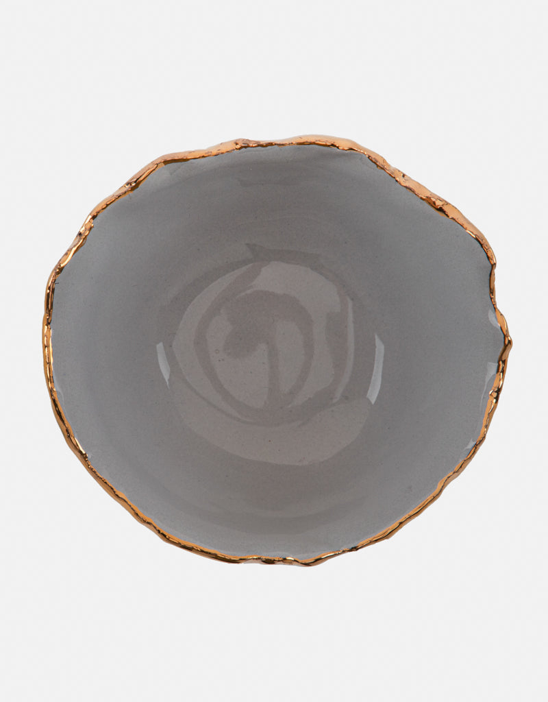 Gold Trimmed Wavy bowl - Berkeh 5"