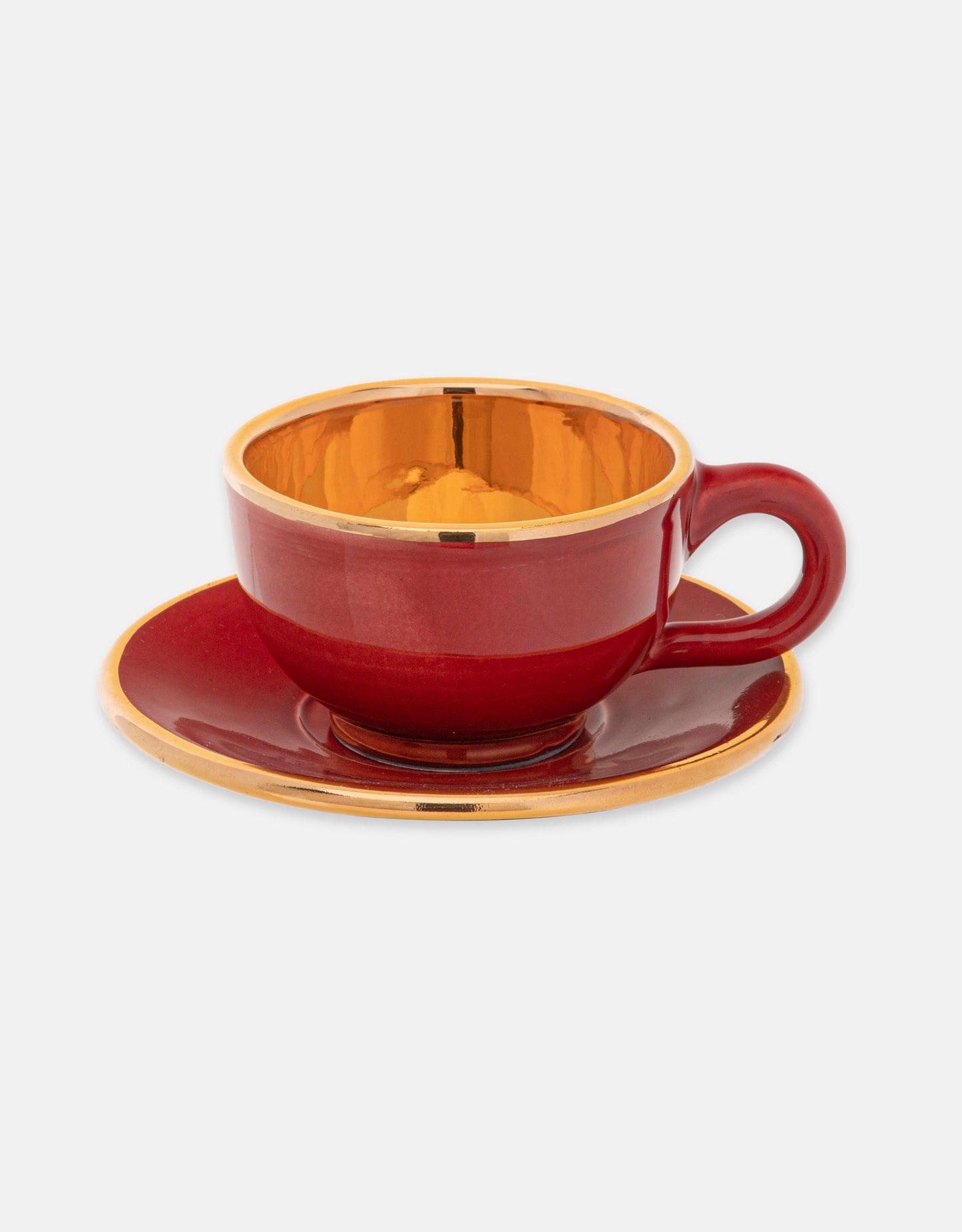 Royal Gold Luster Coffee/Tea Cup & Saucer