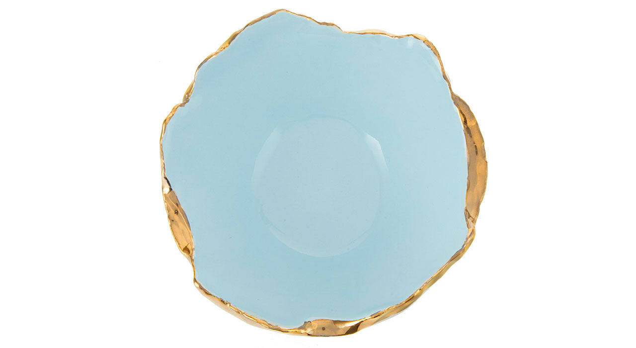 Gold Trimmed Wavy bowl - Berkeh 5.5"