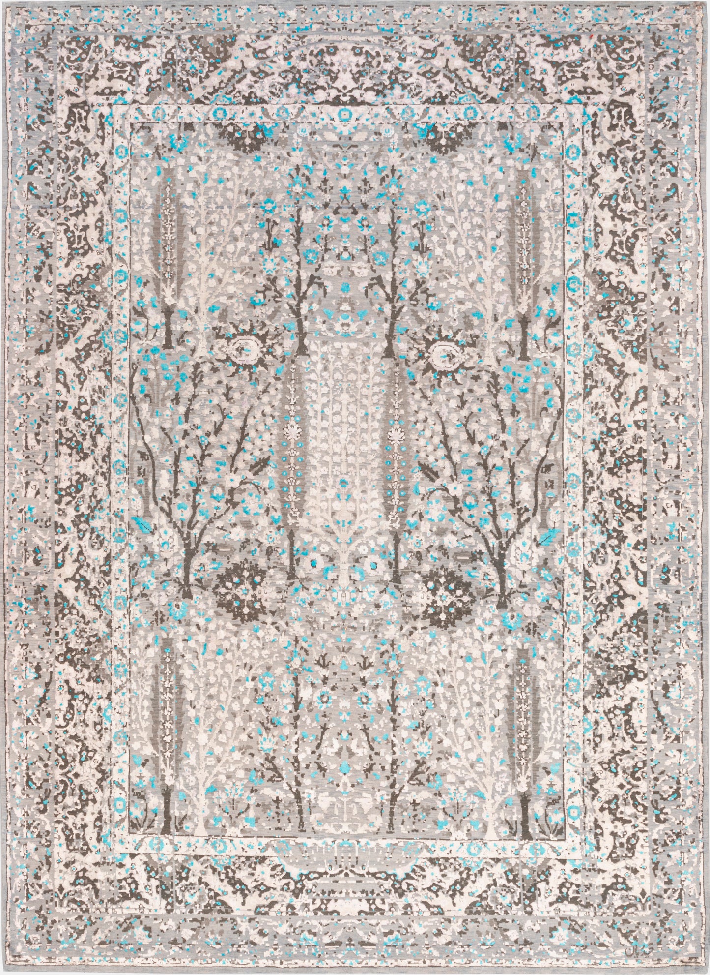 Modern patterned cedar rugs