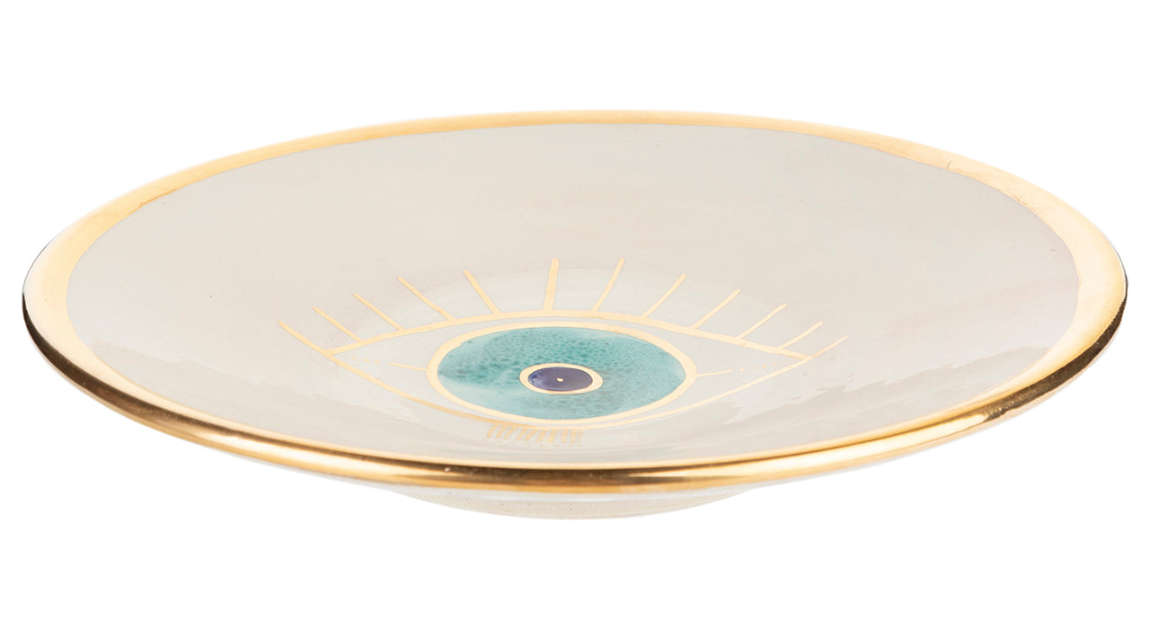 Evil Eye Gold Plated Plate (Eye Style)