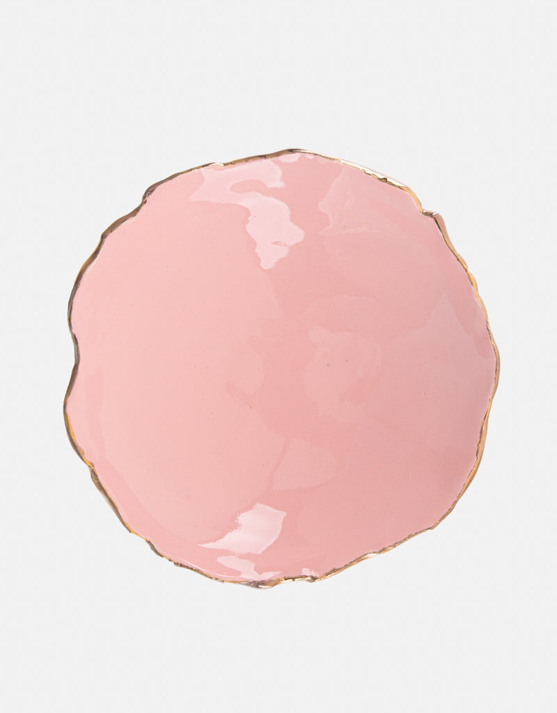 Gold Trimmed Wavy plate - Berkeh 17"