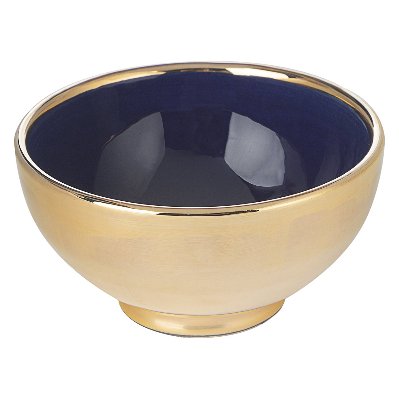 Ceramic Bowl Handcrafted in 11Kt Gold Outside