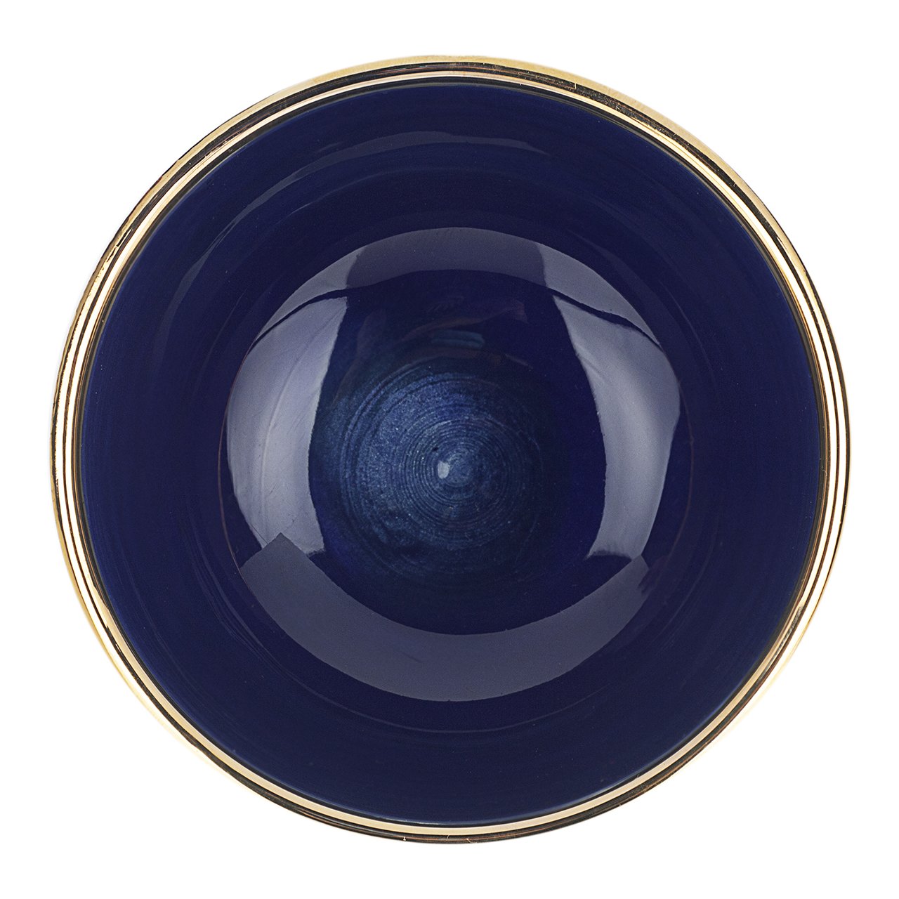 Ceramic Bowl Handcrafted in 11Kt Gold Outside