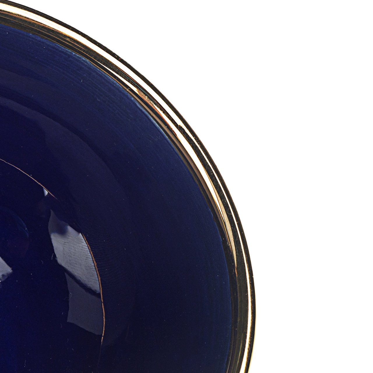 Ceramic Bowl Handcrafted in 11Kt Gold Outside