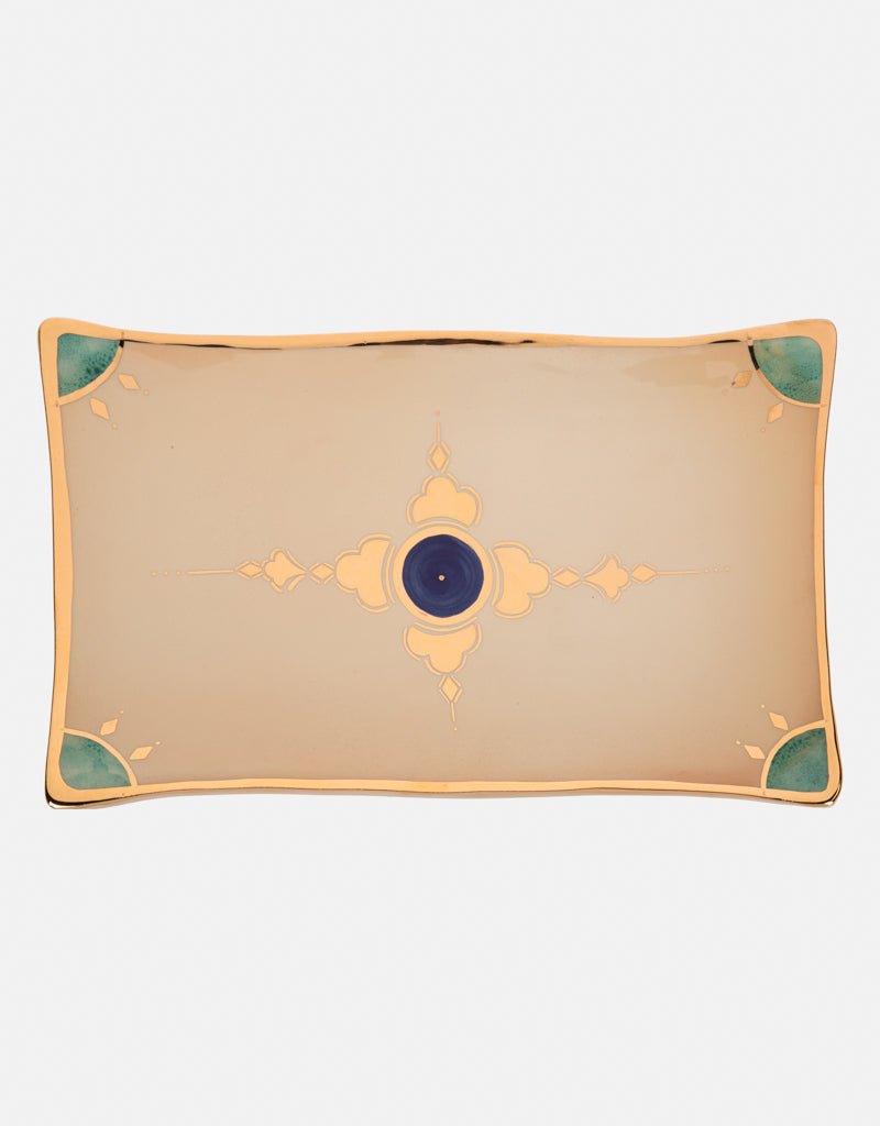 Rectangular ceramic dish size 3 - composite star