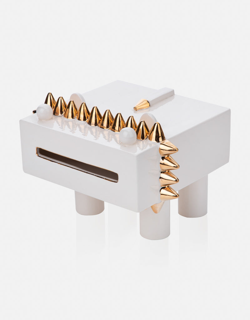 Handmade Modern Ceramic Cubic Lion