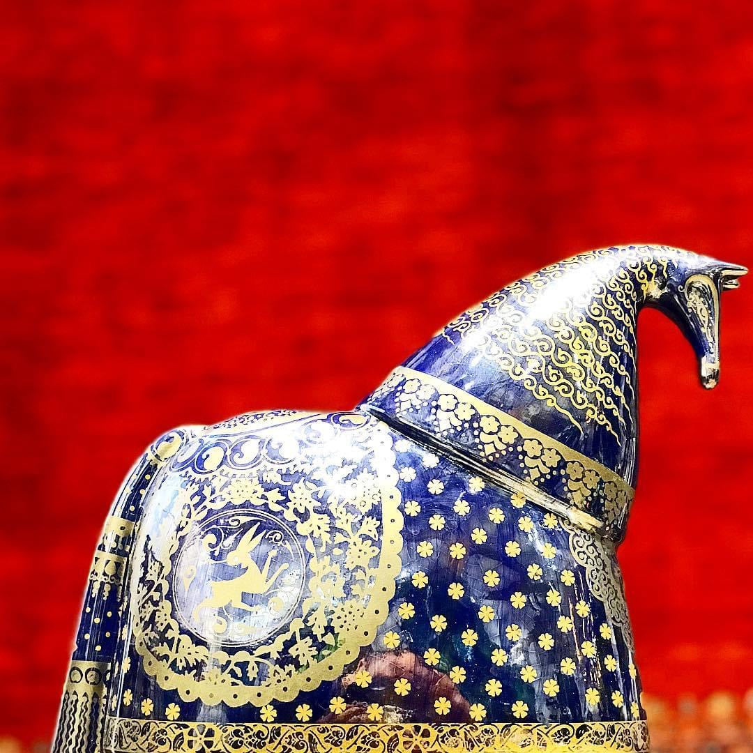 Modern Knight Horse Ceramic Statues